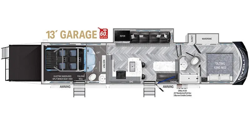 Heartland Cyclone CY 3713 floor plan
