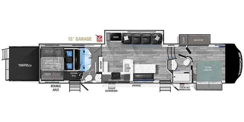 Heartland Torque TQ 371 floor plan