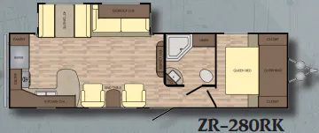 CrossRoads Z-1 ZR-280RK floor plan