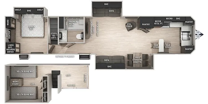 Forest River Cherokee Timberwolf 39LB floor plan