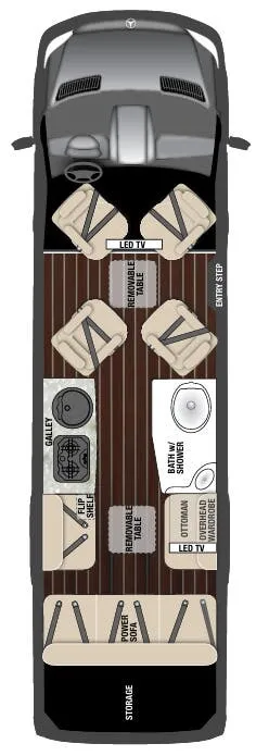Airstream Interstate Lounge EXT BASE floor plan