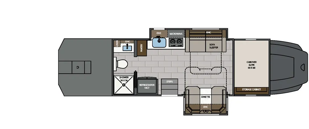 Renegade RV Classic CS172 floor plan