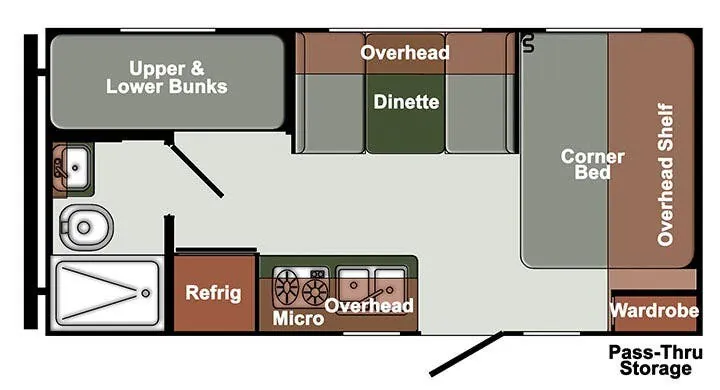 Gulf Stream Envision SVT 18RBD floor plan