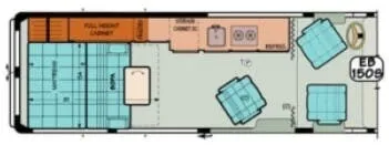 Sportsmobile Promaster 150S floor plan