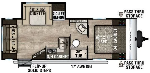 Venture RV Sonic SN231VRL floor plan