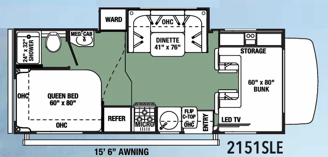 Forest River Forester LE 2151SLE floor plan