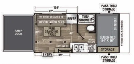 Coachmen Freedom Express Select 17BLSE floor plan