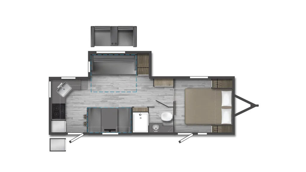 2024 Winnebago Minnie 2529RG floor plan