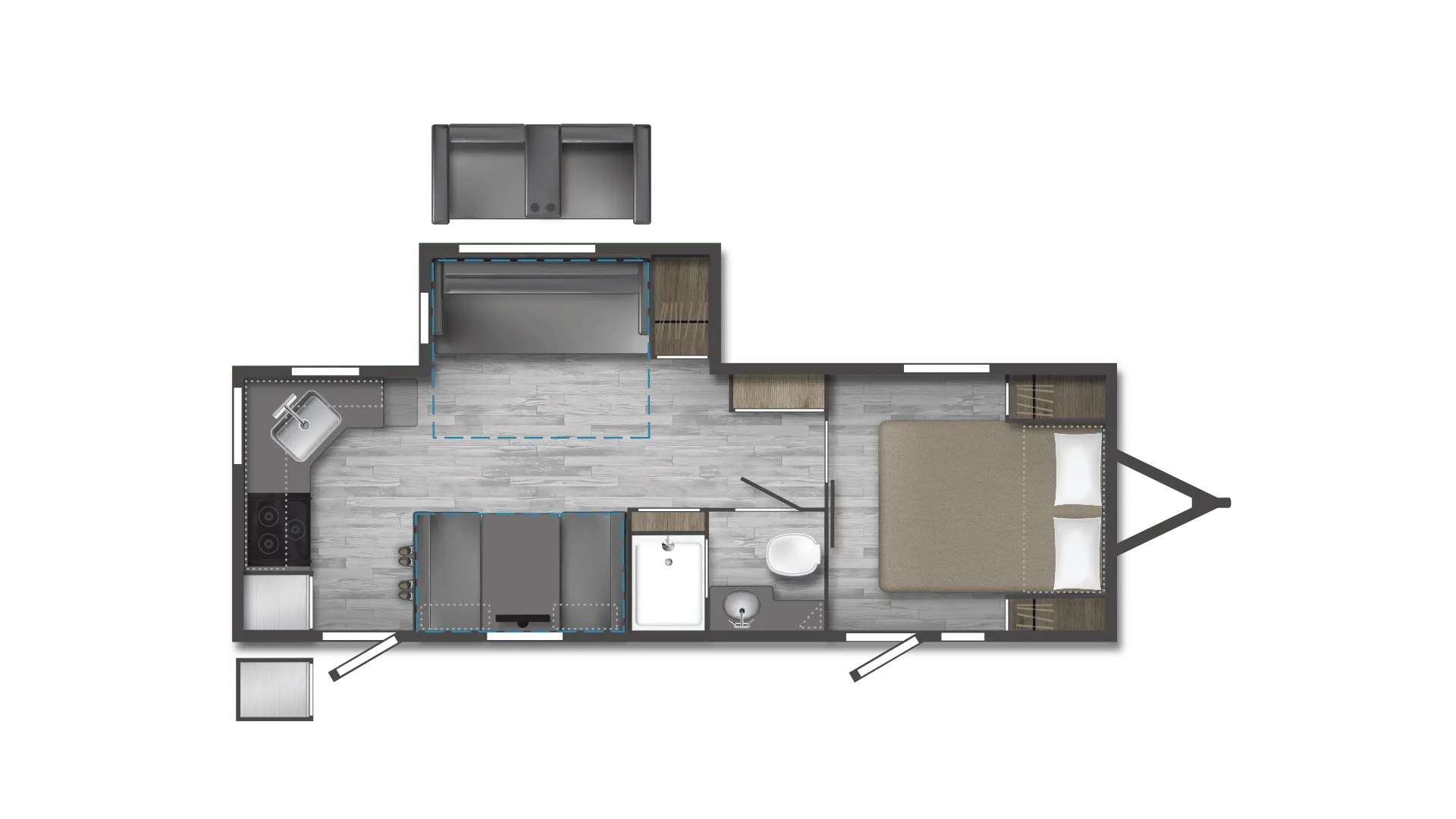 2024 Winnebago Minnie 2529RG - Floor plan