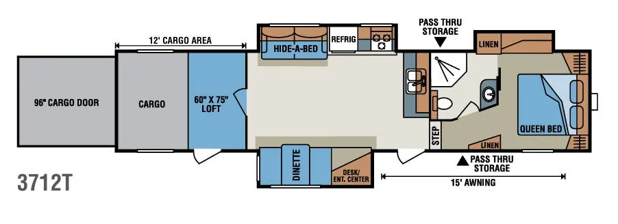 K-Z Inferno 3712T floor plan