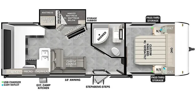 Forest River Salem Cruise Lite Northwest 24VIEW floor plan