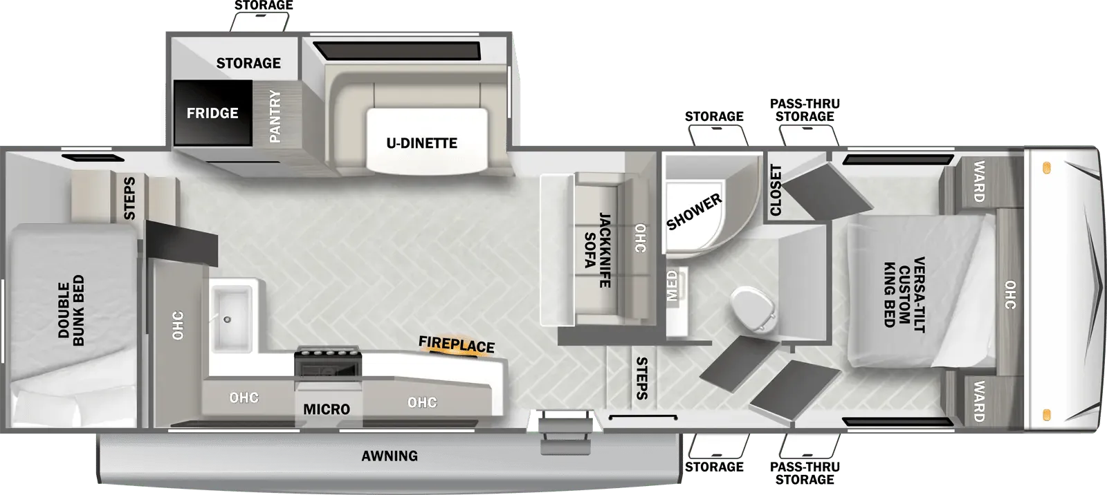 Forest River Evo Southwest Fifth Wheels floor plan