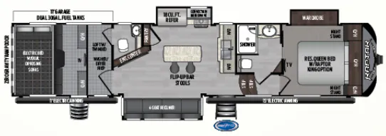 2020 Keystone Raptor 356 floor plan