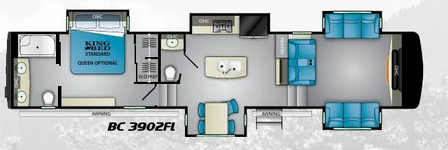 Heartland Big Country 3902FL floor plan