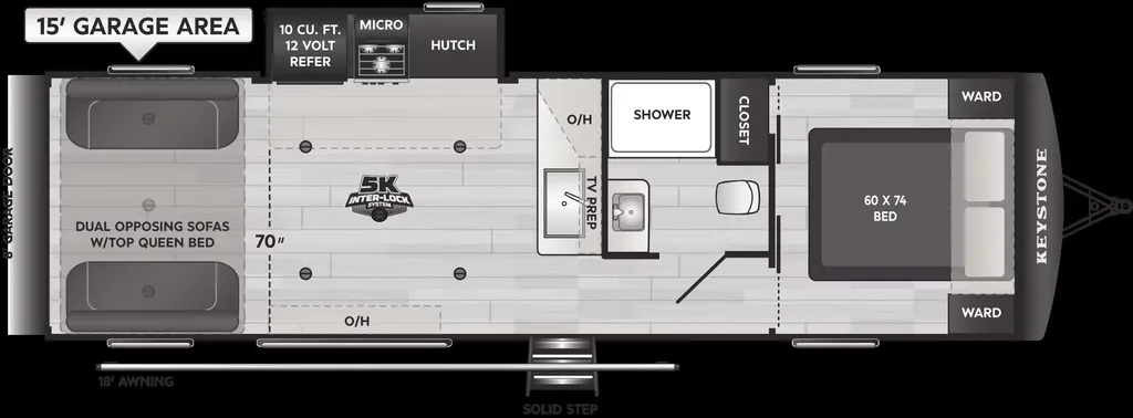 2026 Keystone Impact 2915 floor plan