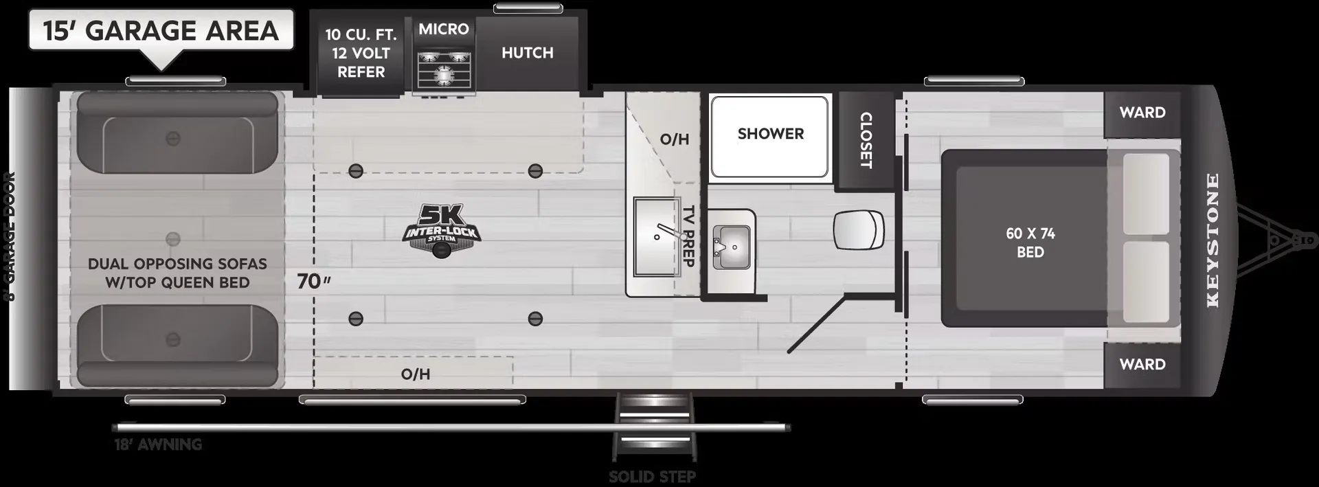 2026 Keystone Impact 2915 - Floor plan