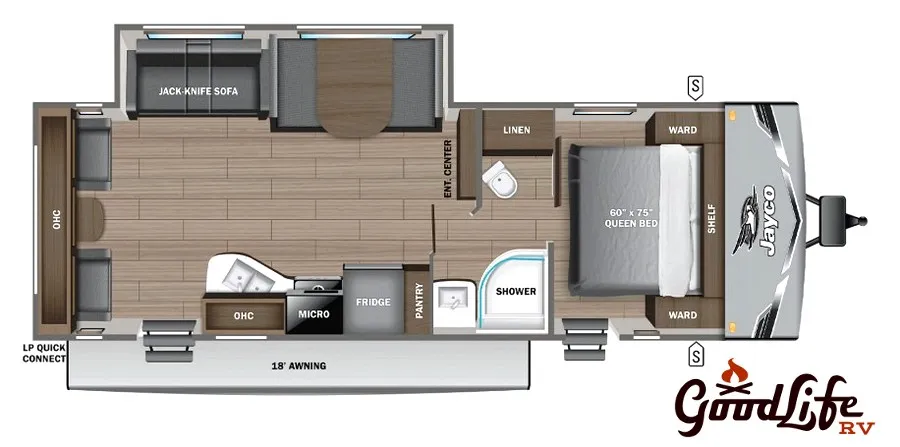 2026 Jayco Jay Flight SLX 262RLS - Floor plan