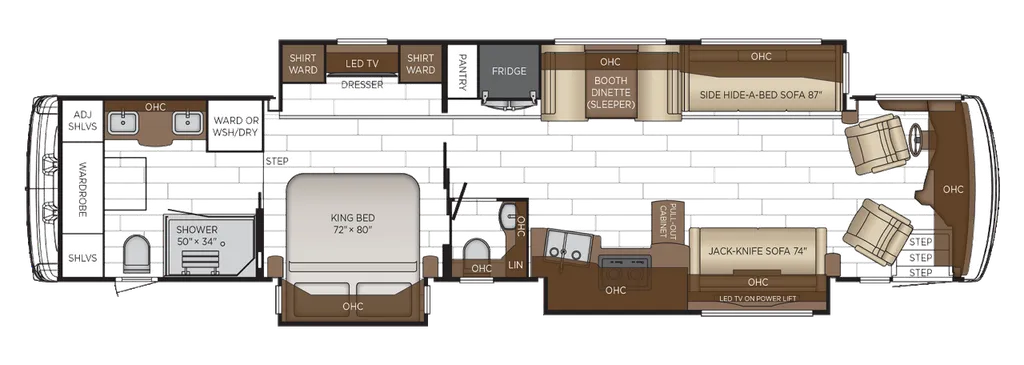 2026 Newmar Dutch Star 4369 floor plan