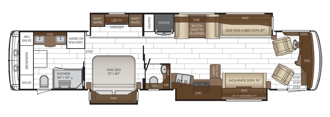2026 Newmar Dutch Star 4369 - Floor plan