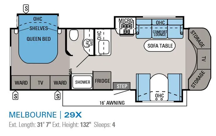 Jayco Melbourne 29X floor plan