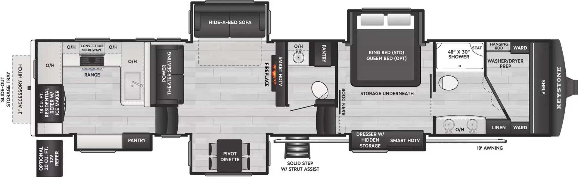 2026 Keystone Montana 3901RK - Floor plan