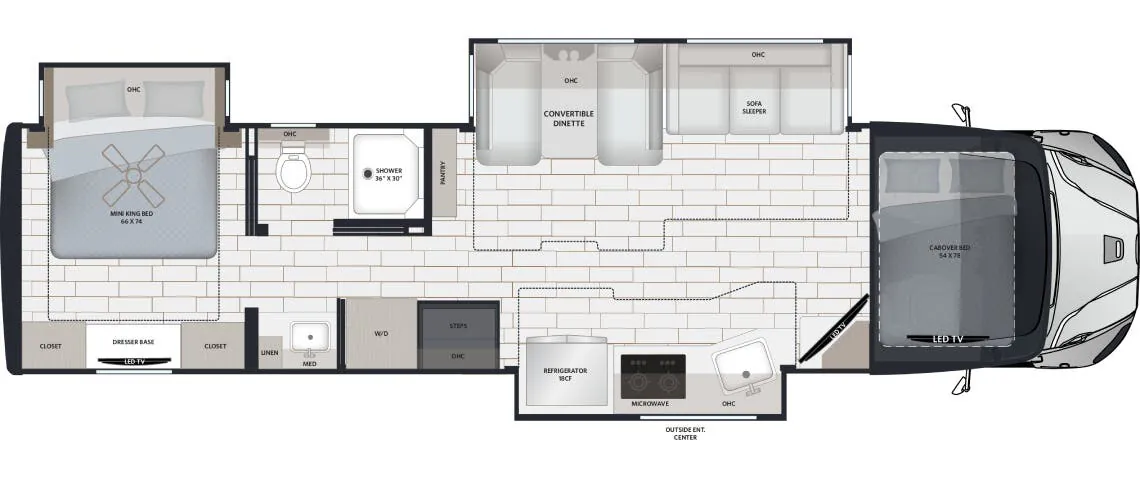 Renegade RV Verona LE 38LDG floor plan