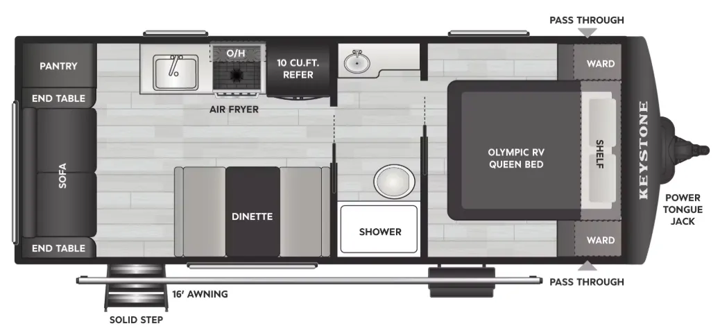 2027 Keystone Springdale 2100RLWE - Floor plan