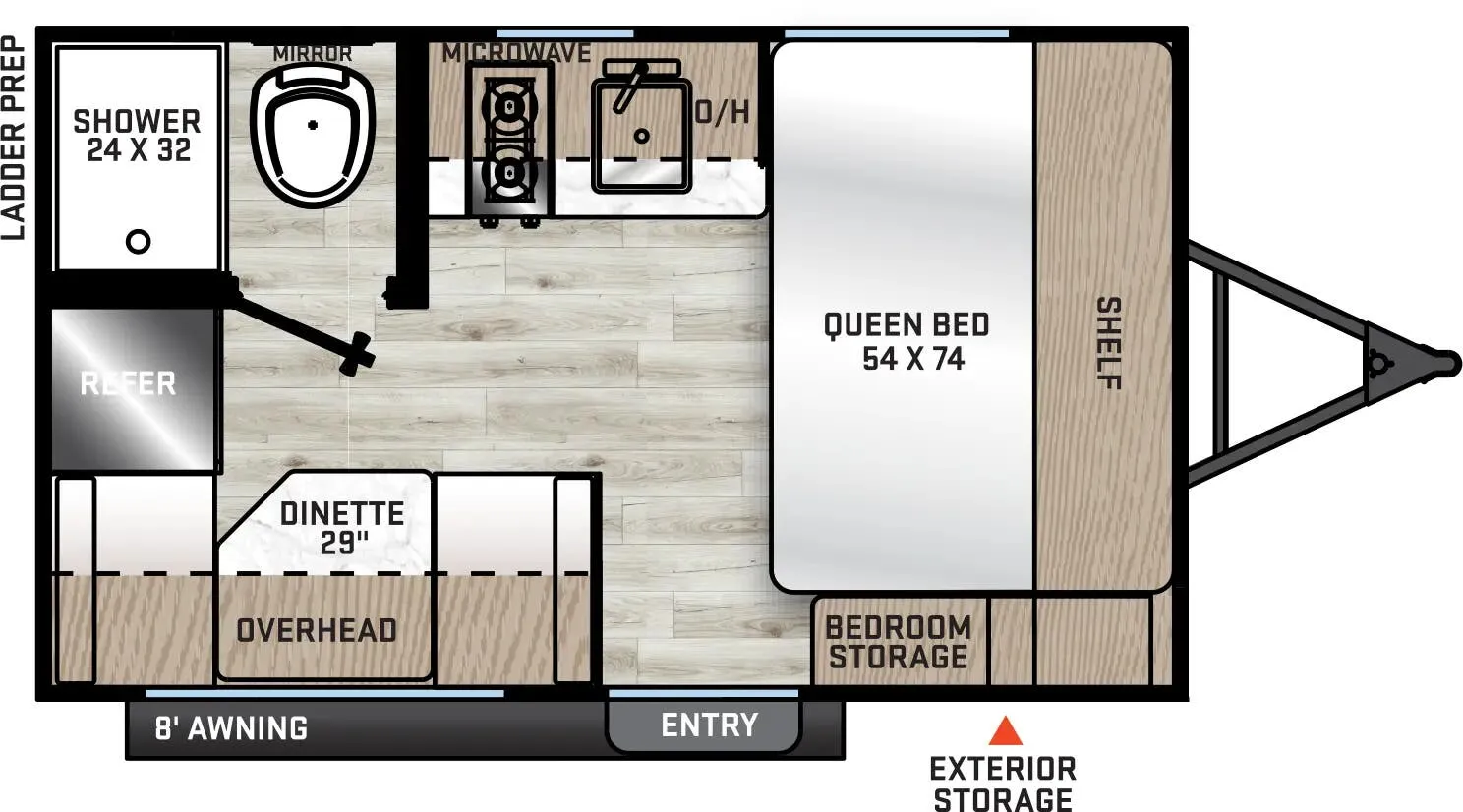 Coachmen Catalina Summit Series 7 134RDX floor plan