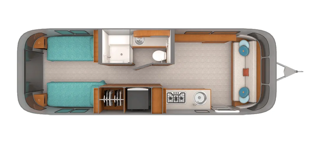 Airstream Frank Lloyd Wright BASE floor plan