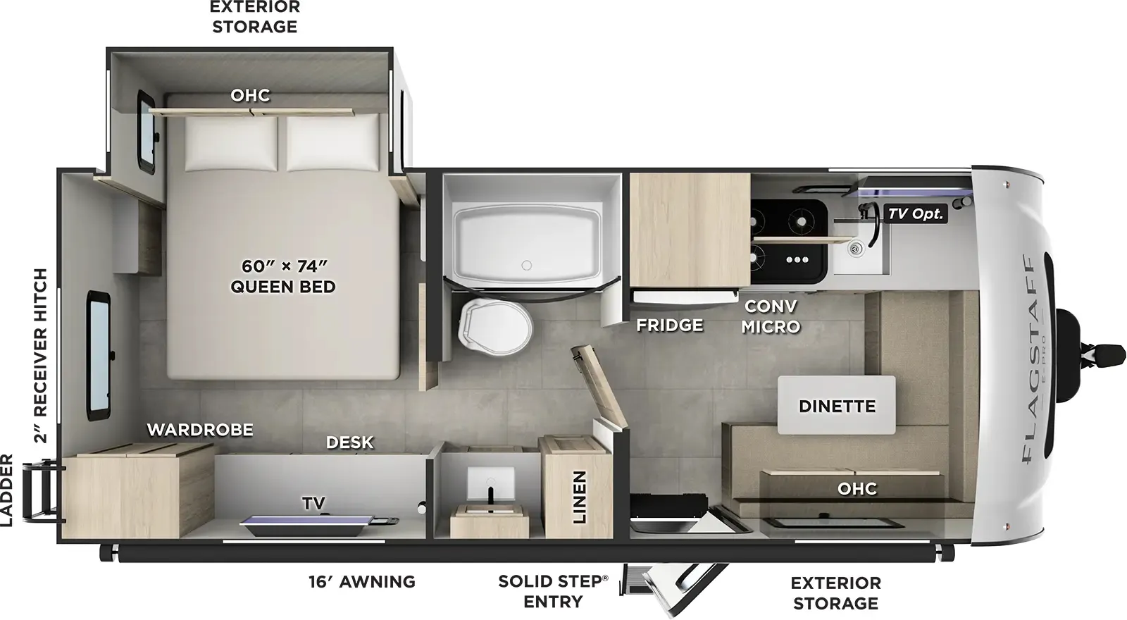2026 Forest River Flagstaff E-pro 20BS - Floor plan