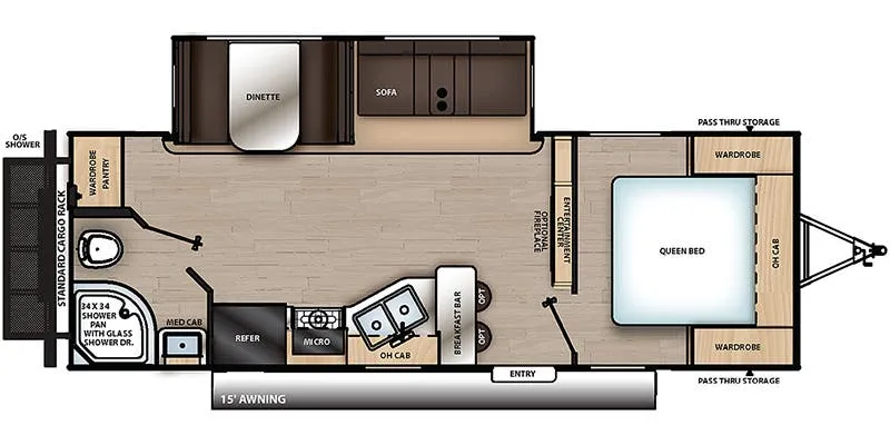 2022 Coachmen Catalina Legacy Edition 243RBS - Floor plan