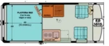 Sportsmobile Sprinter 161S floor plan