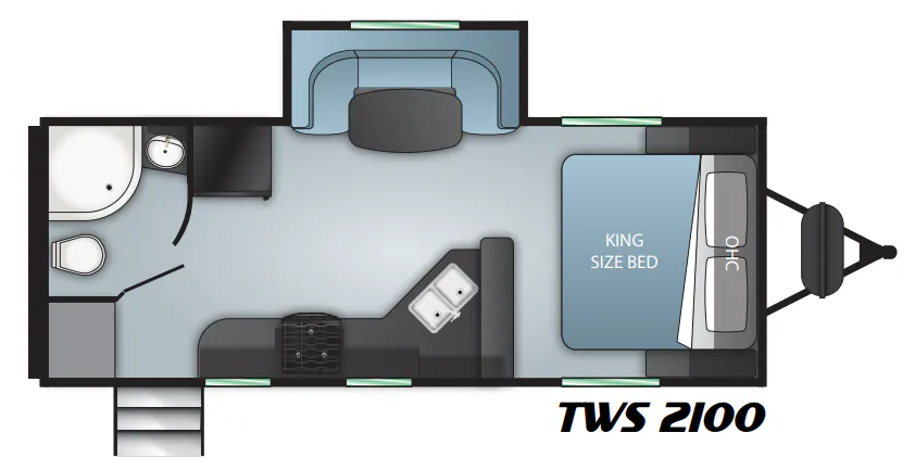 Cruiser RV Twilight Signature TWS 2100 floor plan
