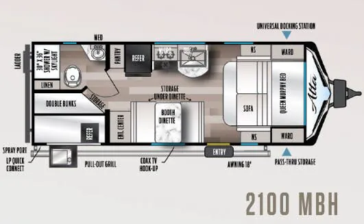 2022 East to West Alta 2100 MBH - Floor plan