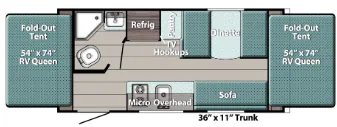 Gulf Stream Kingsport Lite Super Lite 16RBT floor plan