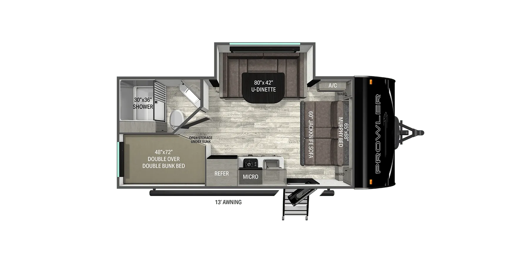 2026 Heartland Prowler 1802MBS - Floor plan