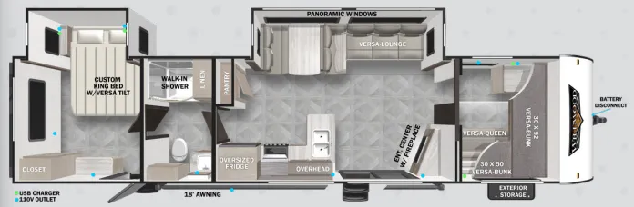 Forest River Wildwood 36VBDS floor plan