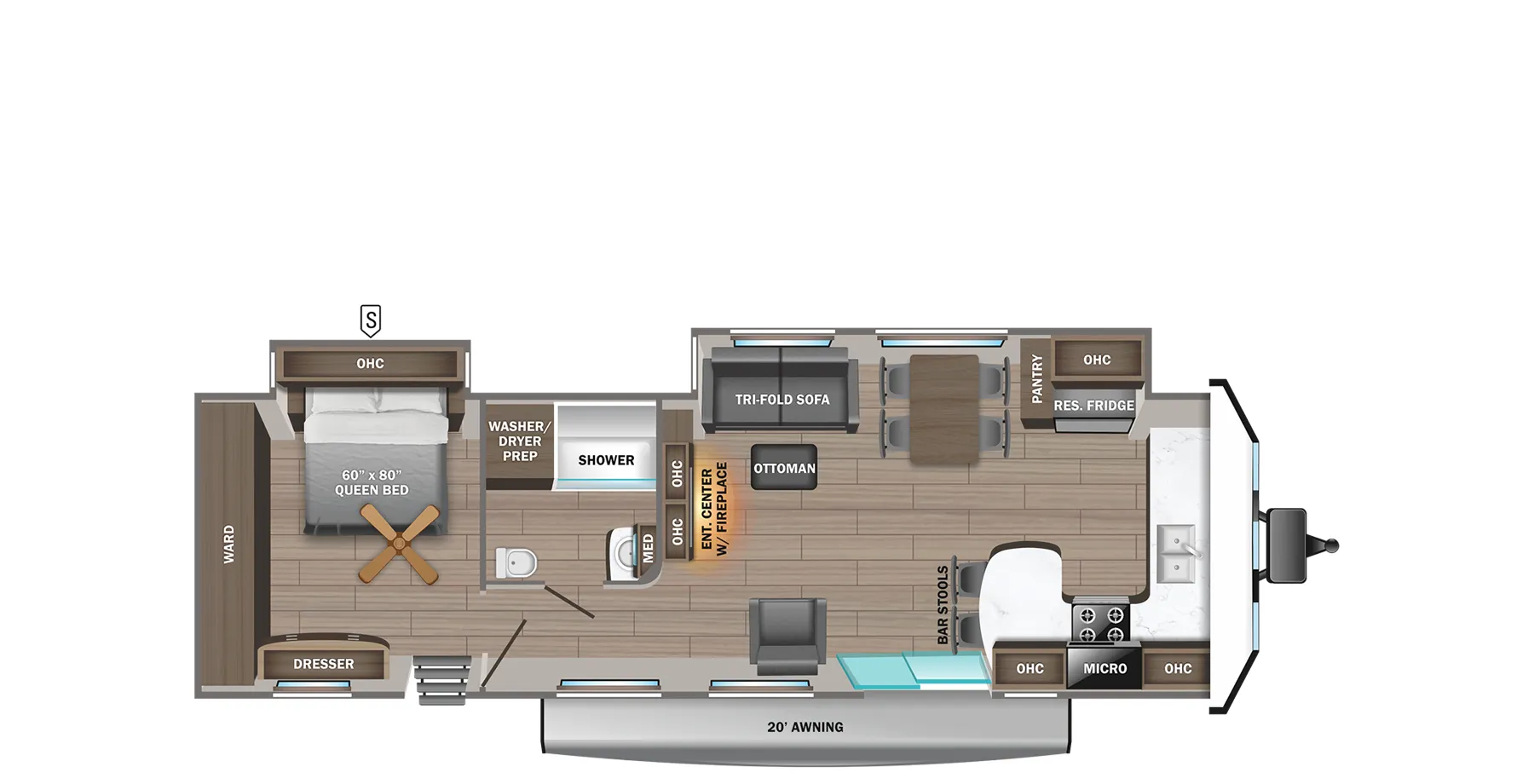 Jayco Jay Flight Bungalow 40FKDS floor plan