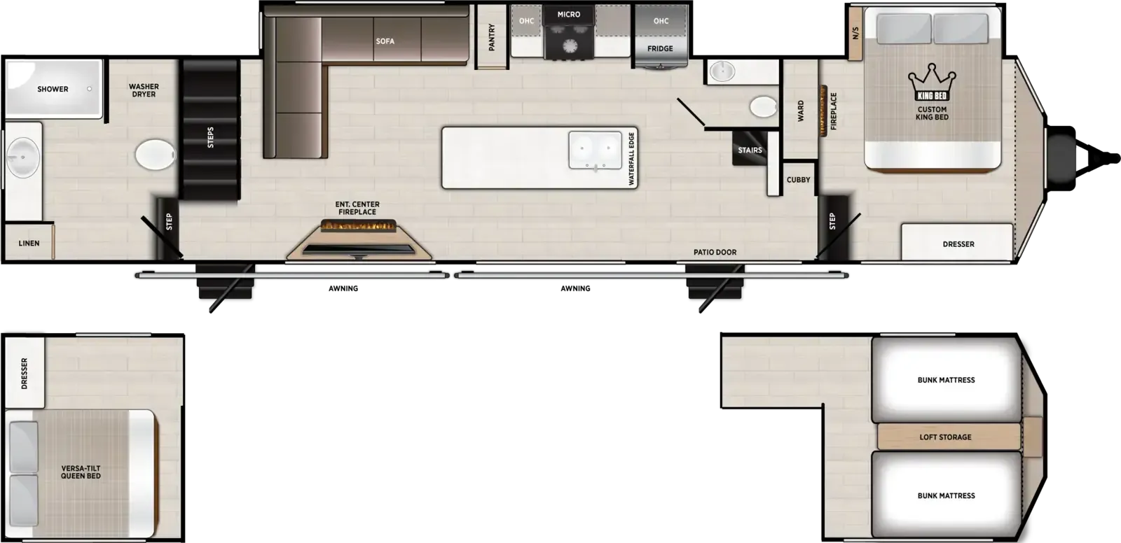 Forest River Salem Grand Villa 44ZEN floor plan