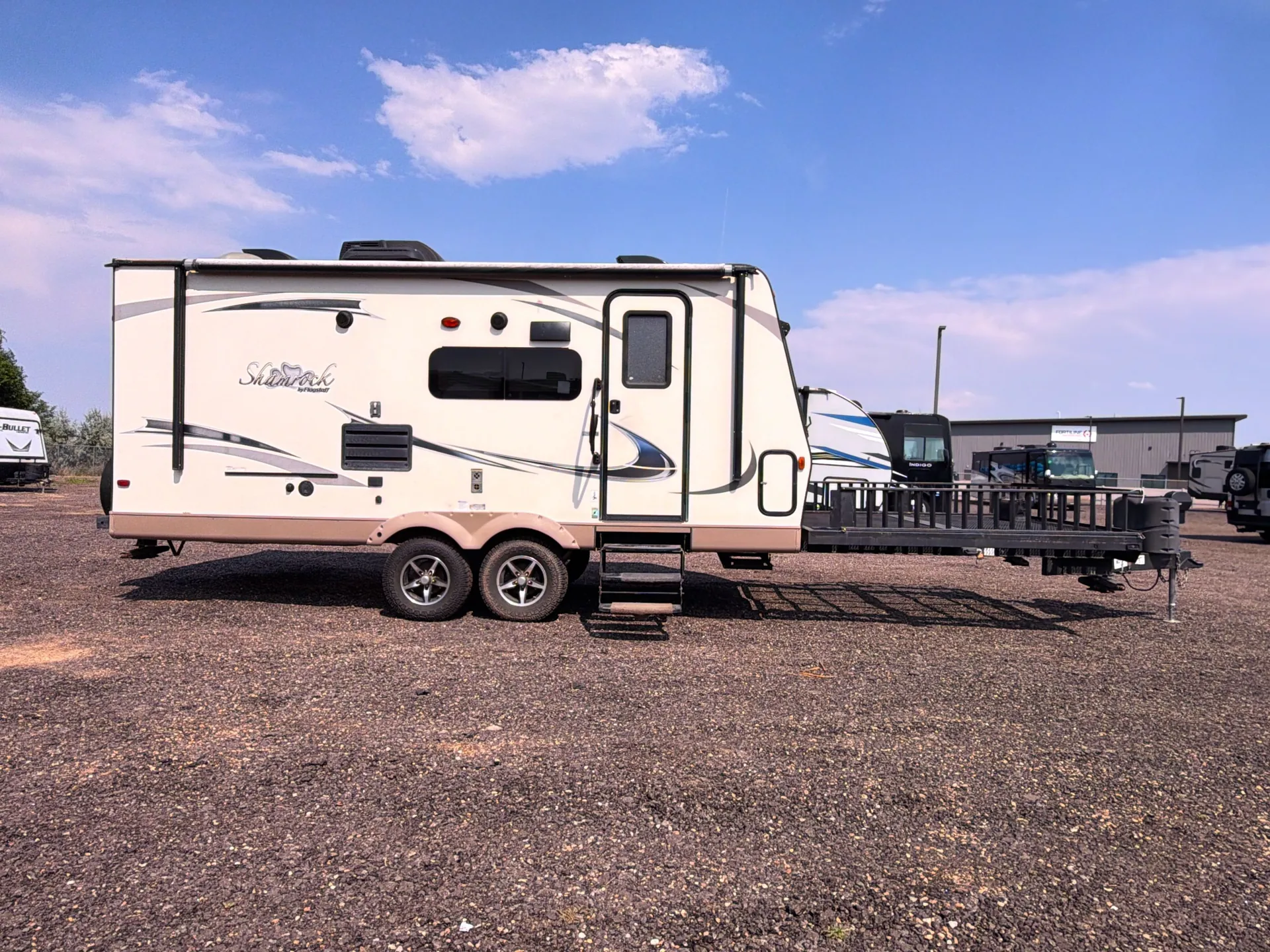 2017 Forest River Flagstaff Shamrock 21SSL — campside