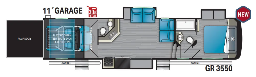 Heartland Gravity 3550 floor plan