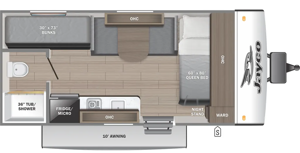 2026 Jayco Jay Feather Air SL 17BHSL floor plan