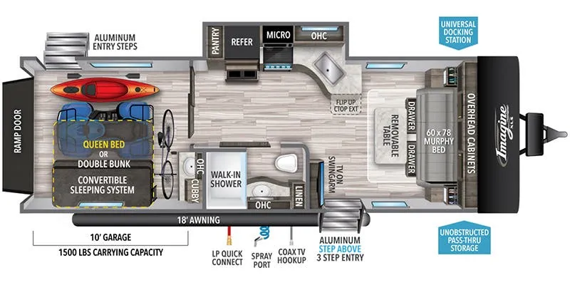 Grand Design Imagine XLS 24MPR floor plan