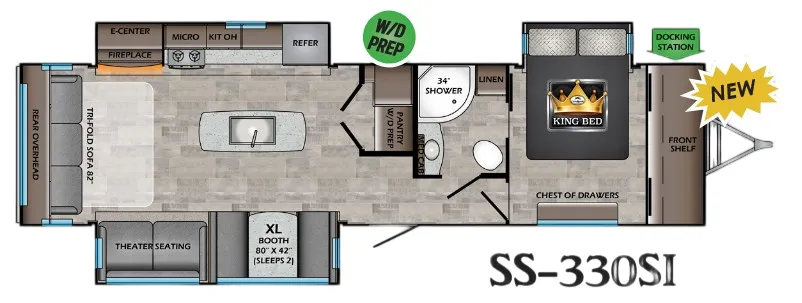 CrossRoads Sunset Trail Super Lite 330SI floor plan