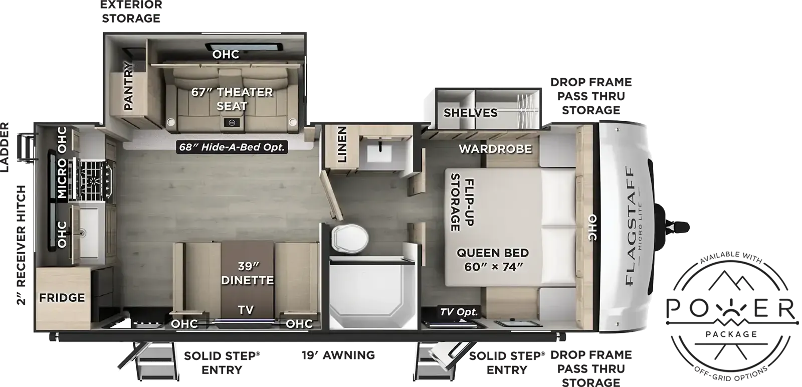 Forest River Flagstaff Micro Lite 25SRK floor plan