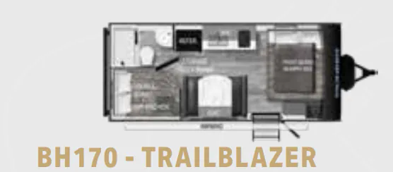 Heartland Pioneer BH170 floor plan