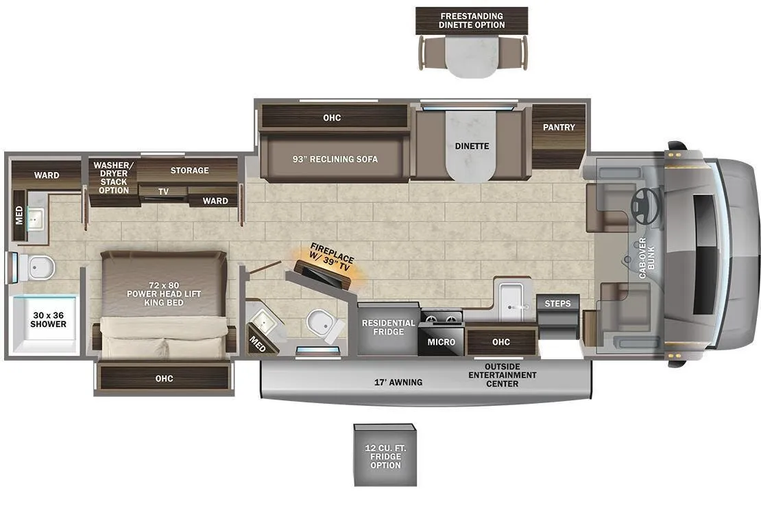 2022 Entegra Coach Accolade 37K - Floor plan