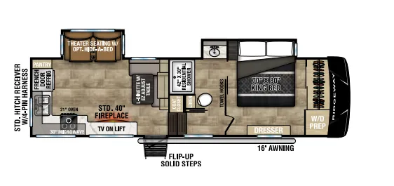 K-Z Ridgeway 27RK floor plan
