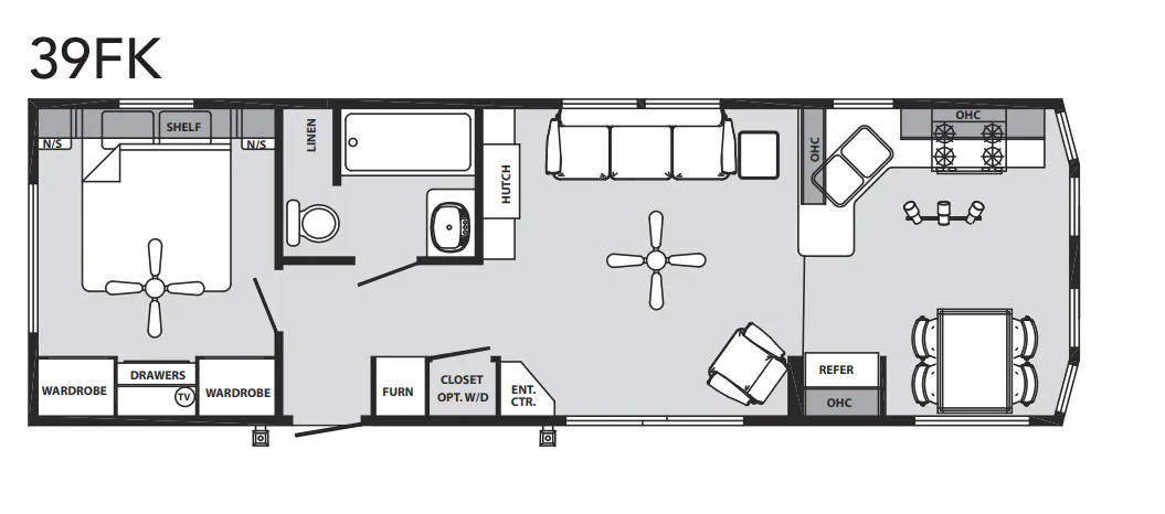 Forest River Quailridge 39FK floor plan