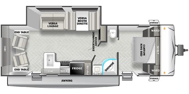 Forest River Salem Cruise Lite Southwest 254RLXL floor plan